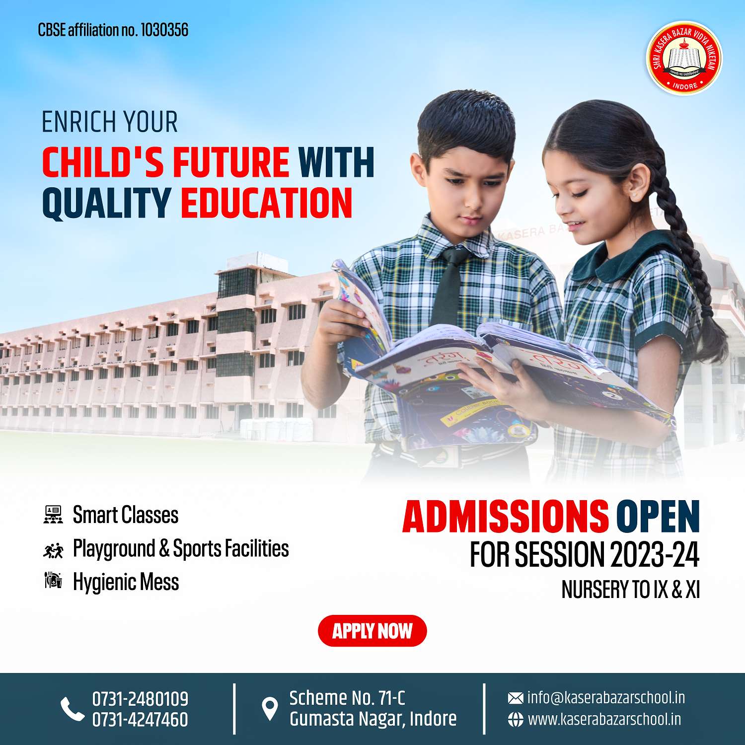 Kasera Bazar Vidya Niketan Best CBSE school in Indore